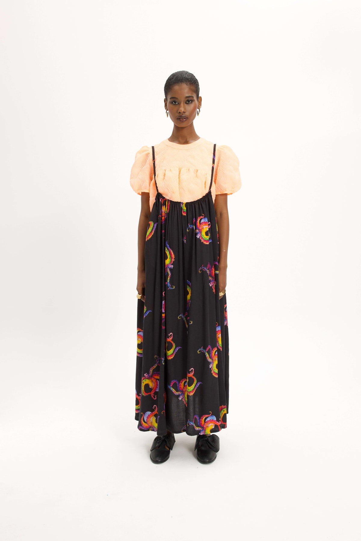 Louie skirt in Poulpe Heureux print