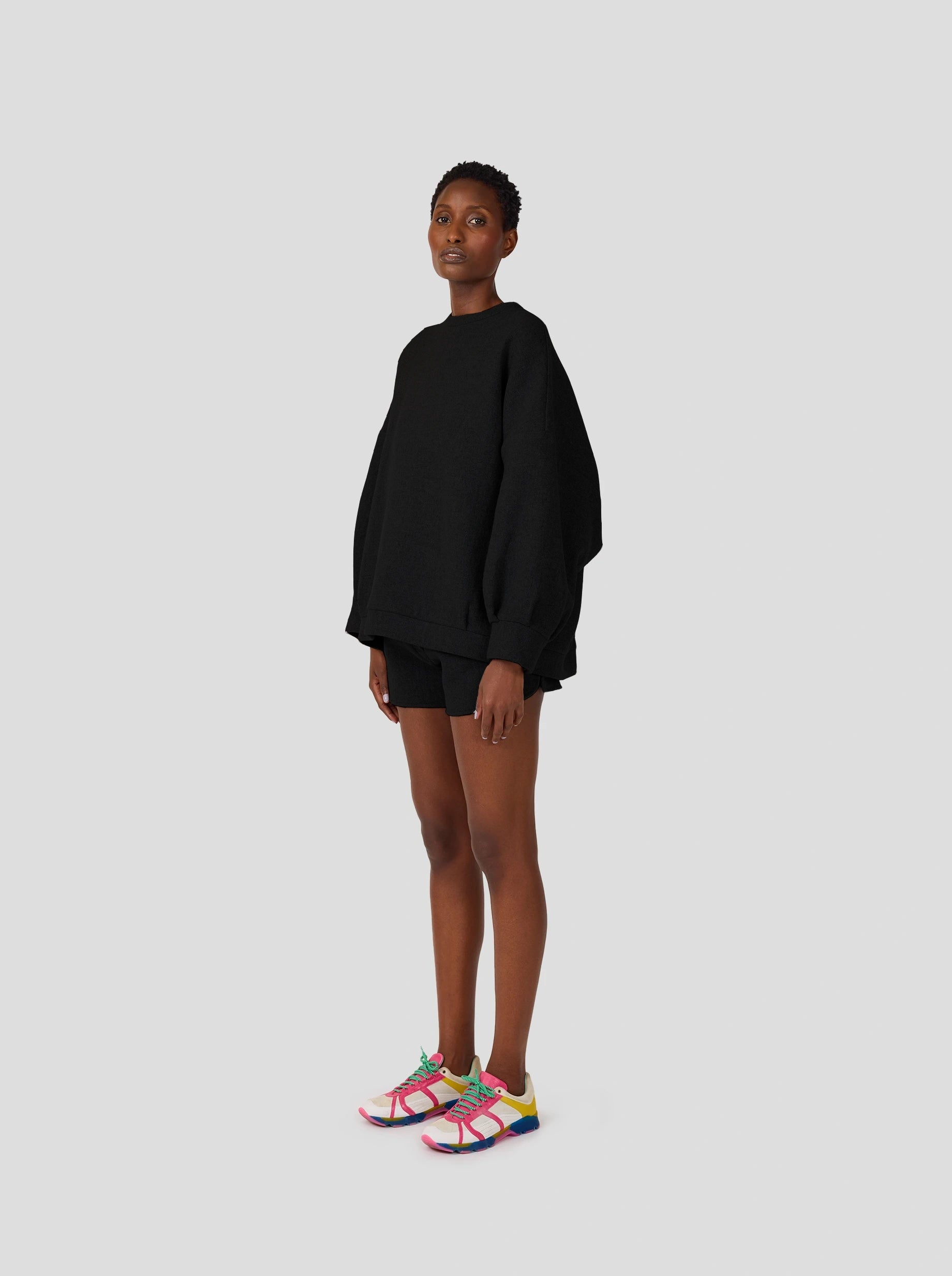 Jumper Harlem en Laine et Cachemire Noir