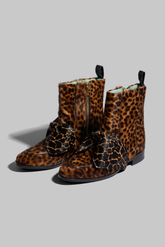 BB boots in Leopard & Giraffe printed leather