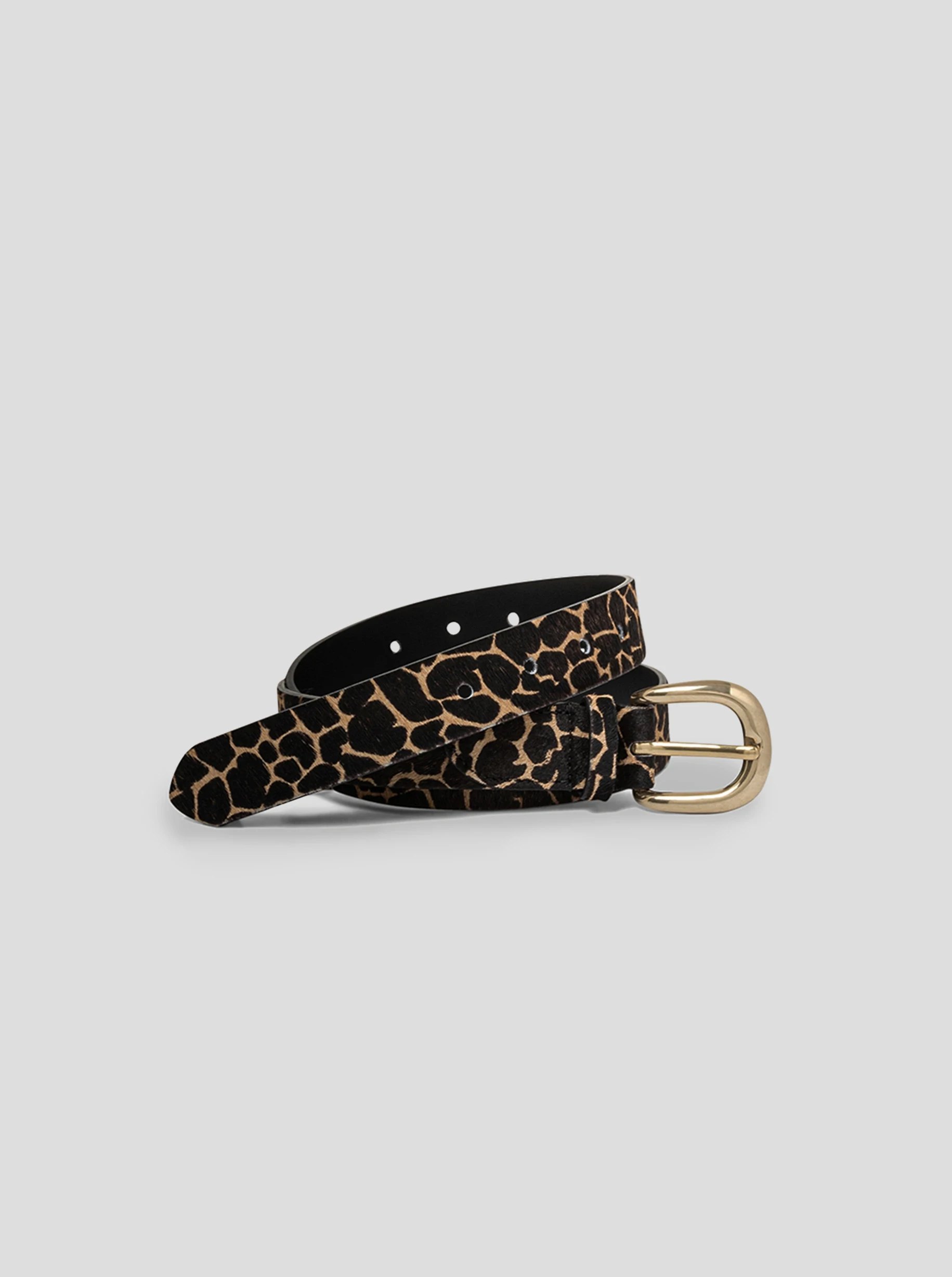 Ceinture en cuir imprimé Girafe