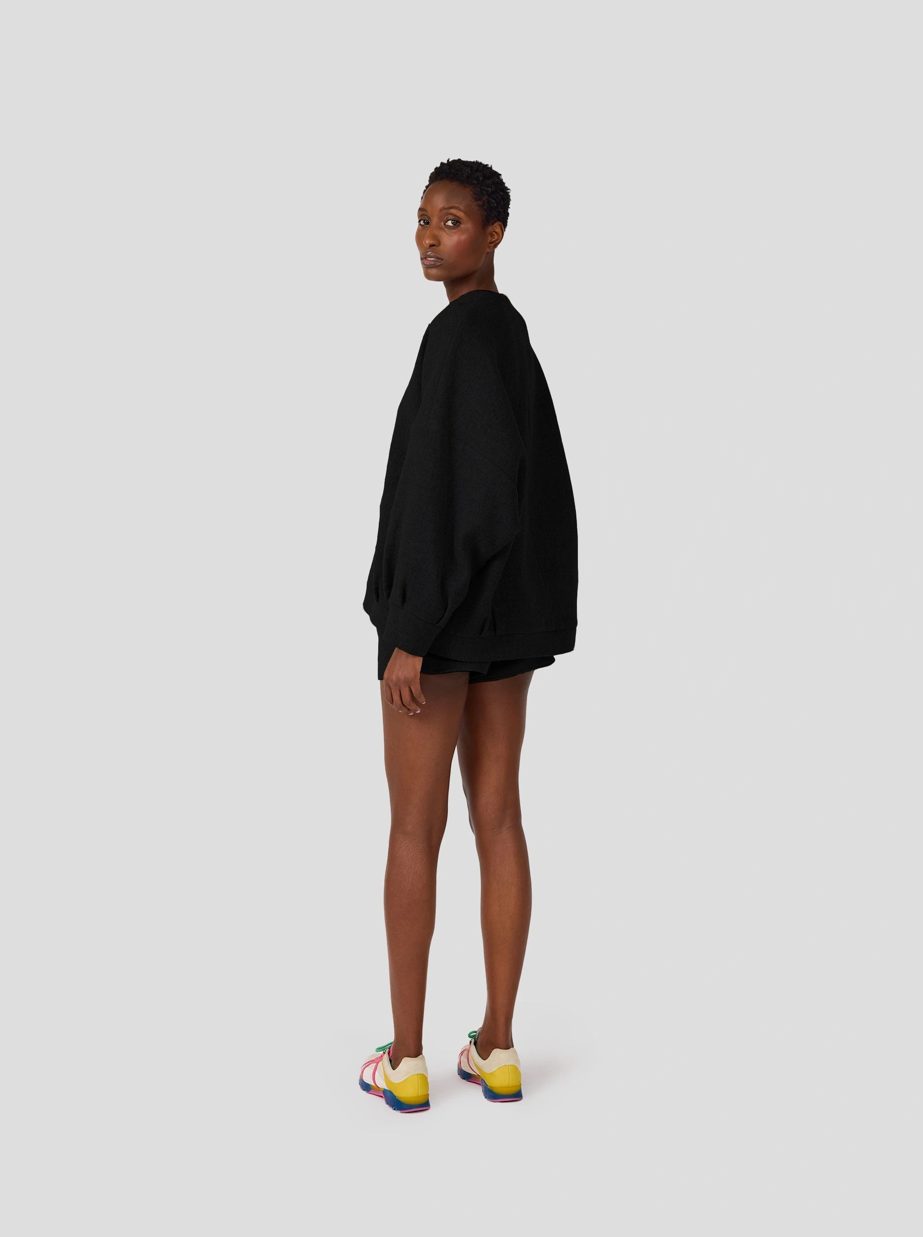 Jumper Harlem en Laine et Cachemire Noir