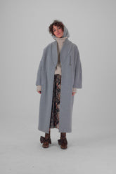 Eren coat in Lead woolen cashmere