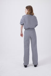 Moor pants in chequered jacquard