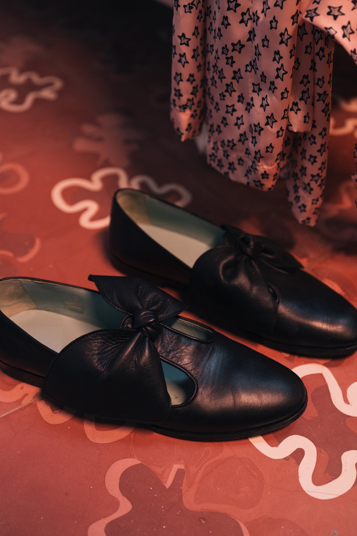 BB ballerina shoes in black leather
