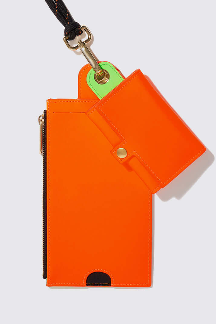 The Minis - Large neck wallet in Stabilo leather