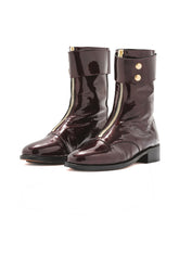 Woodstock Rangers boots in burgundy leather