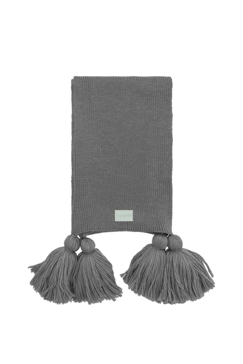 Ellis scarf in grey knit