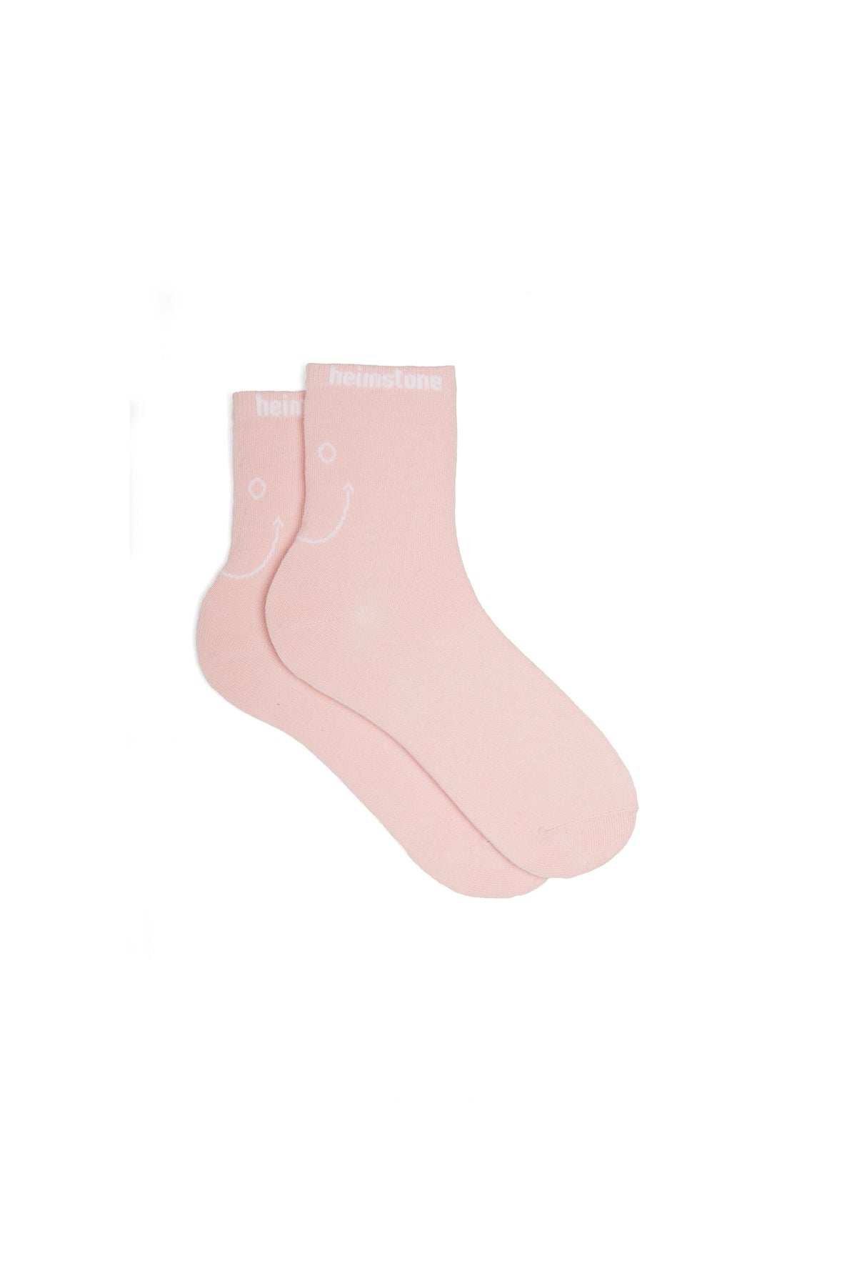Ankle socks in Pink Smiley | Heimstone
