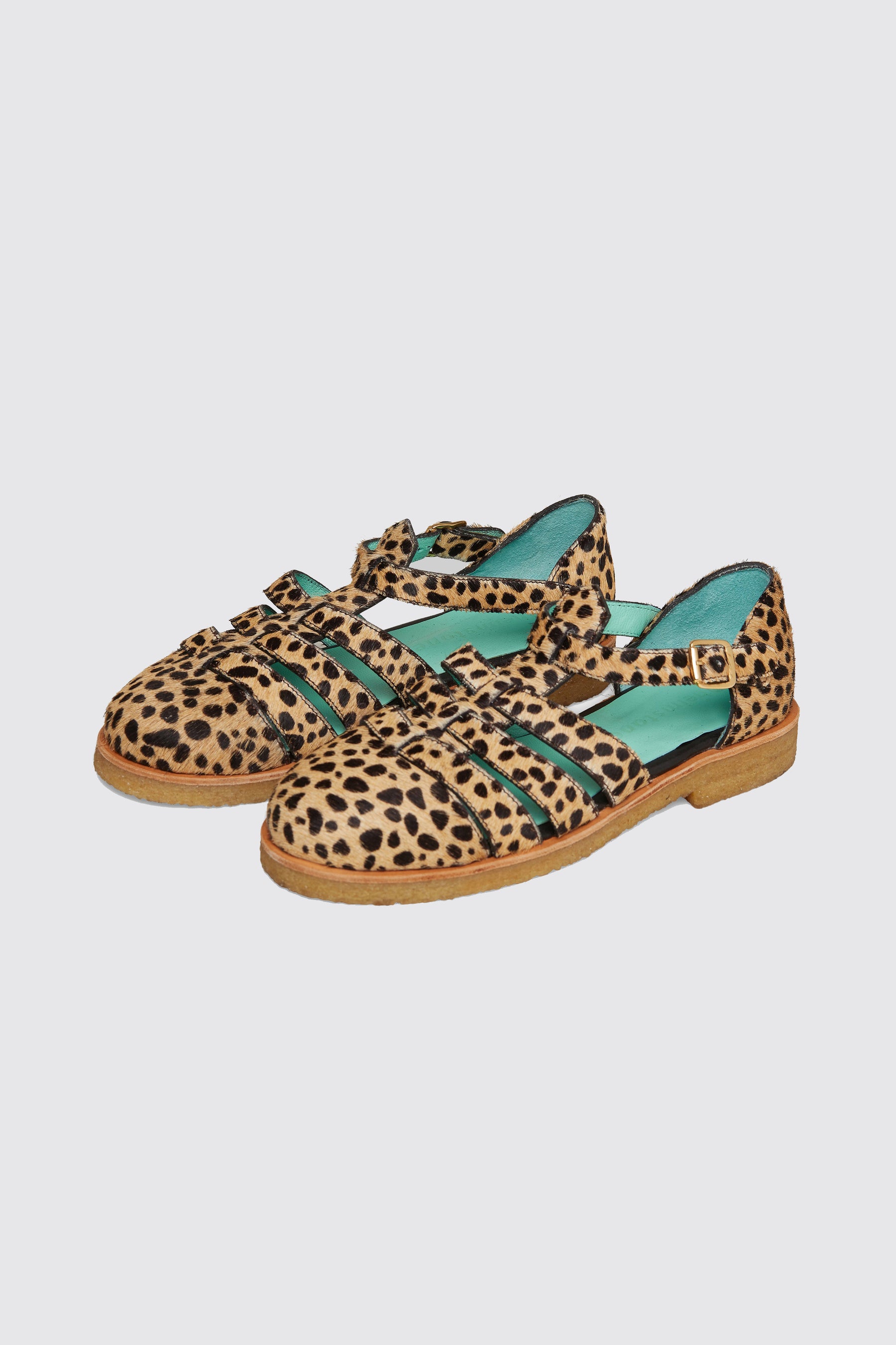 Ricky sandals in Cheetah printed leather