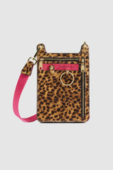 Stanley satchel in Leopard printed leather