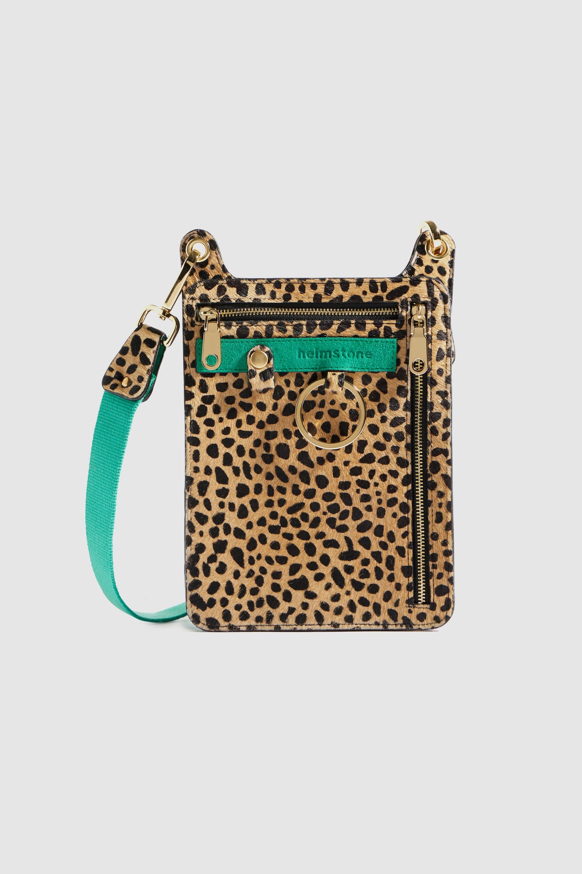 Stanley satchel in Cheetah printed leather