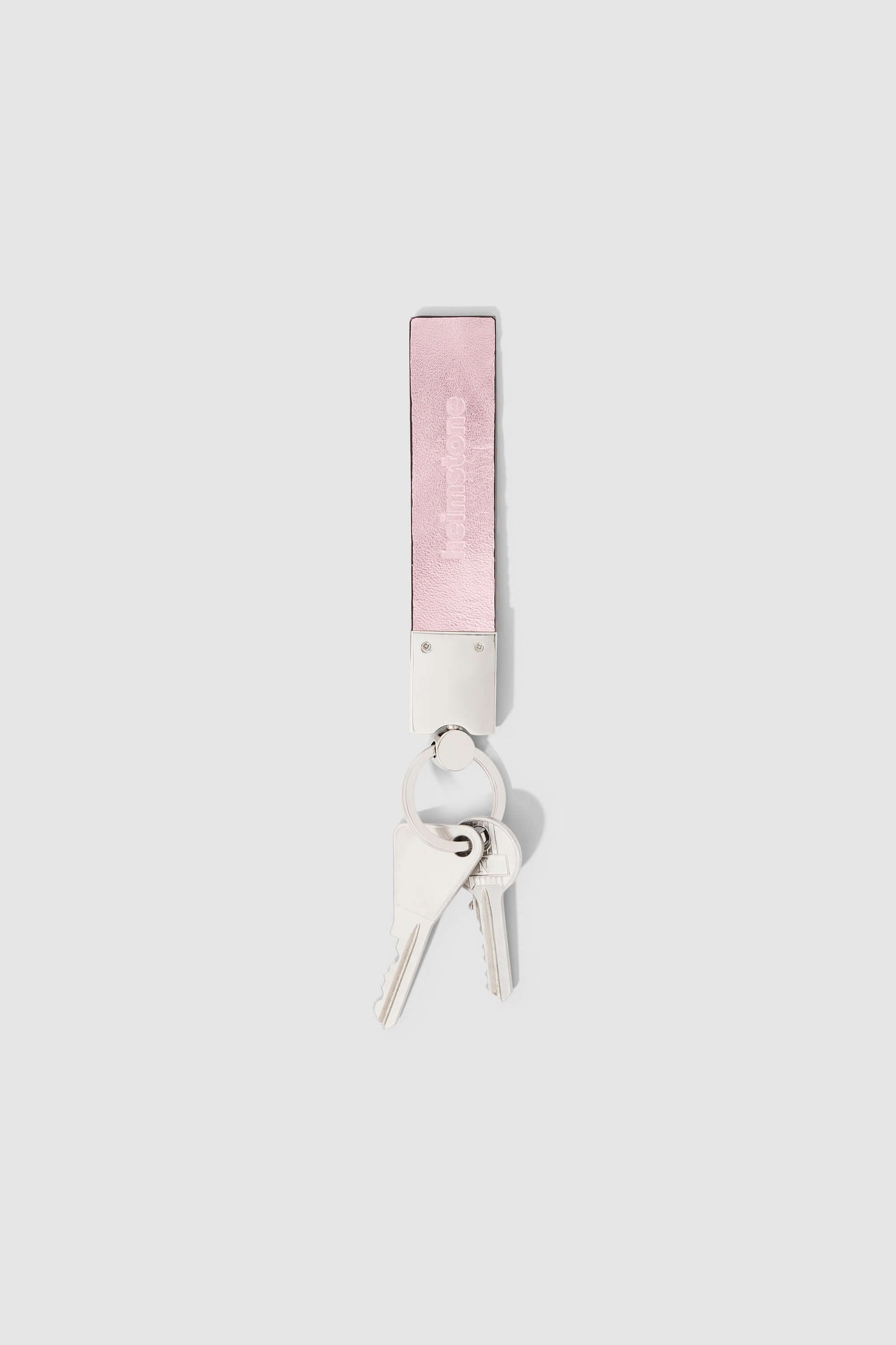 Les Minis - Porte-clé Tirette en cuir imprimé Léopard rose